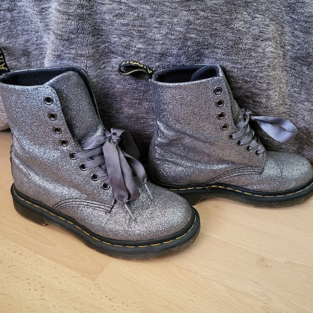 Glitter Dr. Marten Boots Size 5